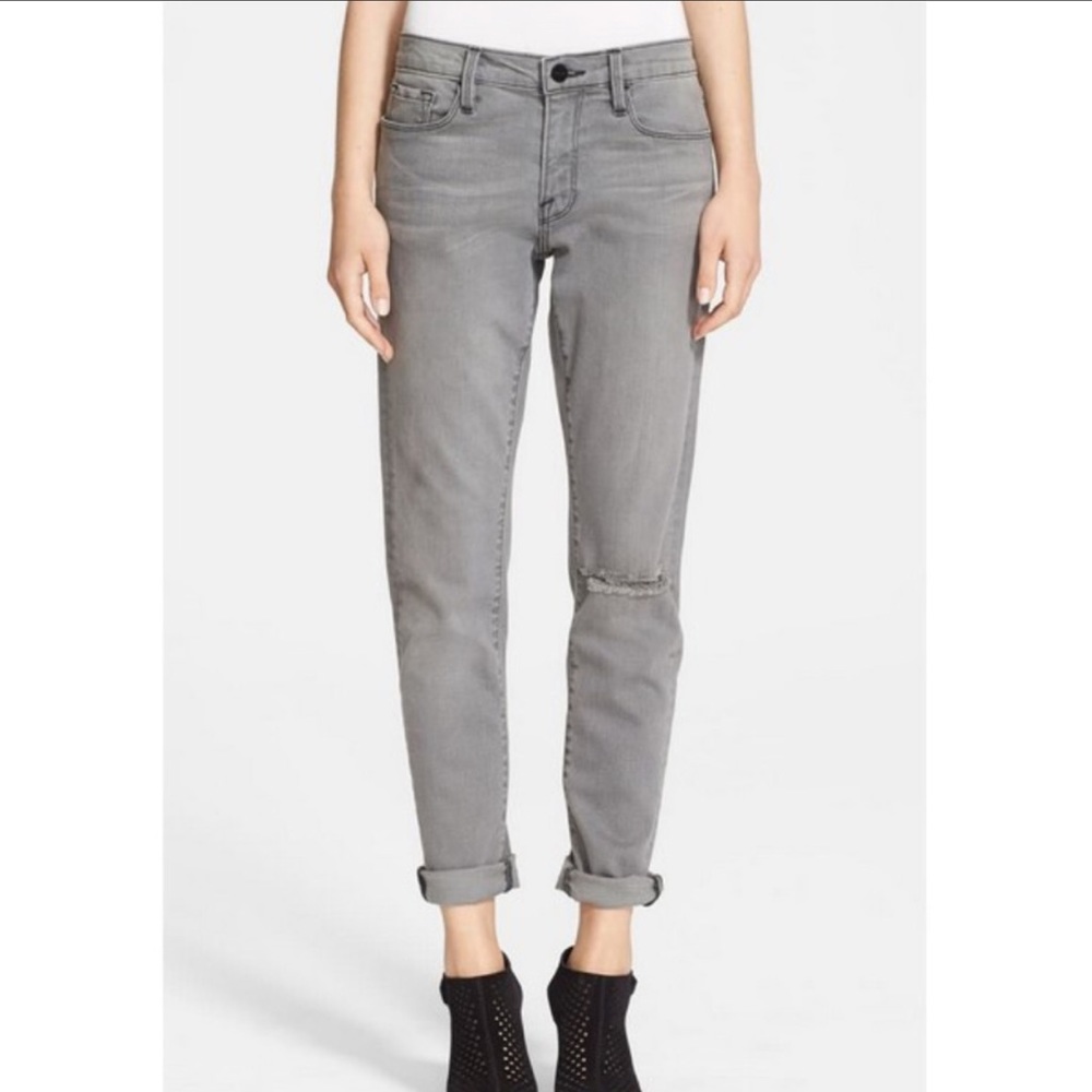 Frame Denim Le Garçon Ashland Distressed Jeans Size 27